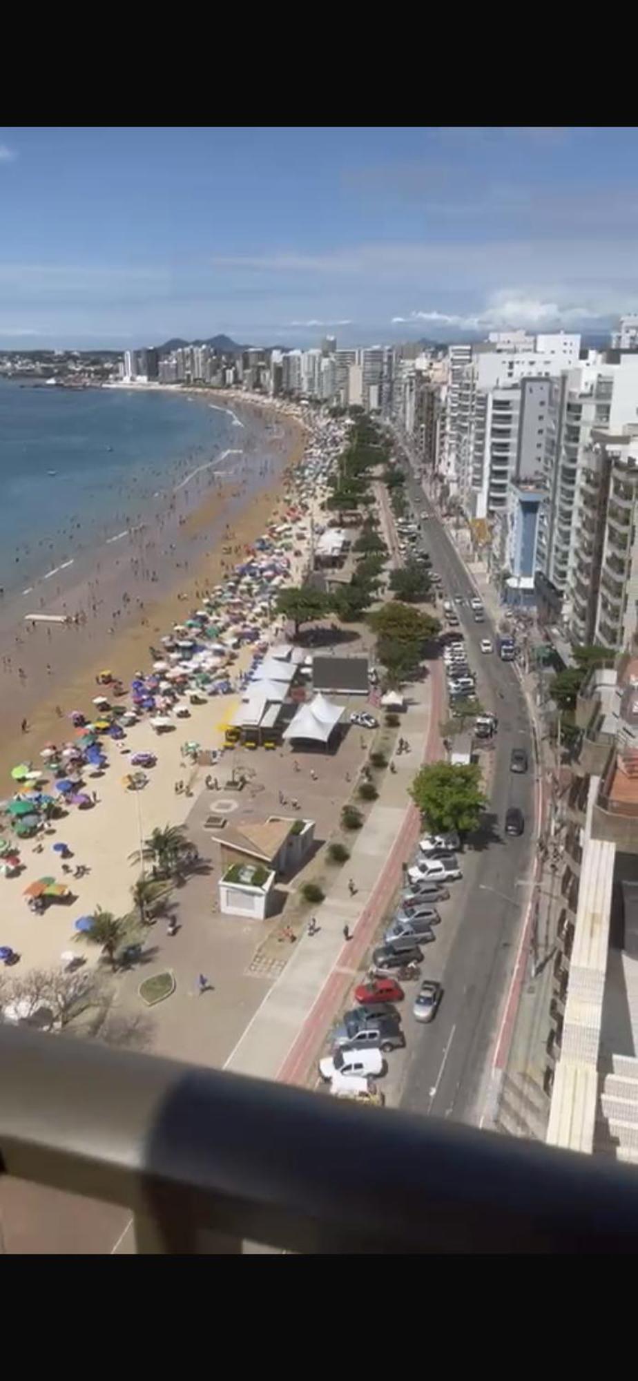 Malaga1201 Cobertura De Frente Para Praia Do Morro Guarapari Em Frente O Quiosque 19 エクステリア 写真
